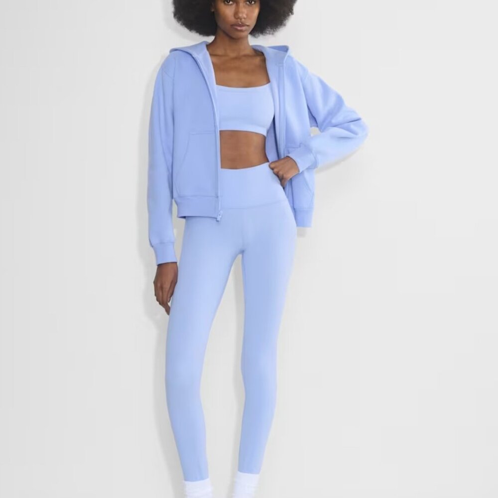 NWT Aritzia GOLDEN BUTTER Cheeky Infinite Hi-Rise 26” Legging Dayflower Blue 12